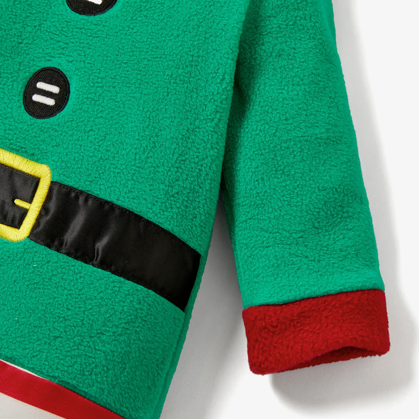 2PCS Baby Boy/Girl Childlike Pattern Christmas Jumpsuits Green image 5