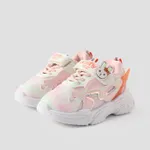 Toddler and Kids Rabbit Pattern Velcro Sports Shoes Pink