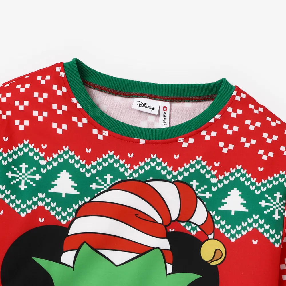 Disney Mickey and Friends Christmas Family Matching Character Print Long-sleeve Tops big image 18