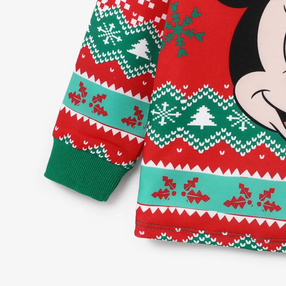 Disney Mickey and Friends Christmas Family Matching Character Print Long-sleeve Tops big image 11