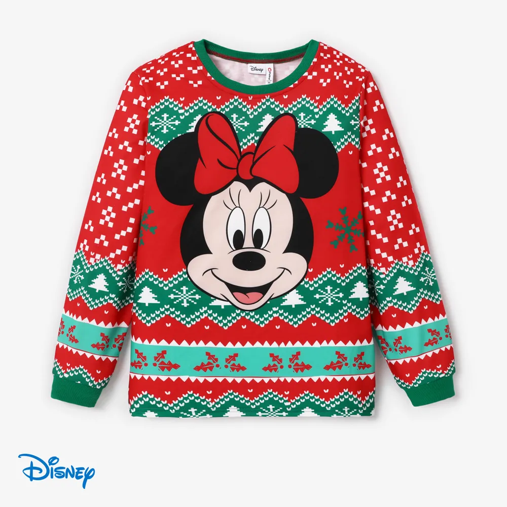 Disney Mickey and Friends Christmas Family Matching Character Print Long-sleeve Tops big image 12