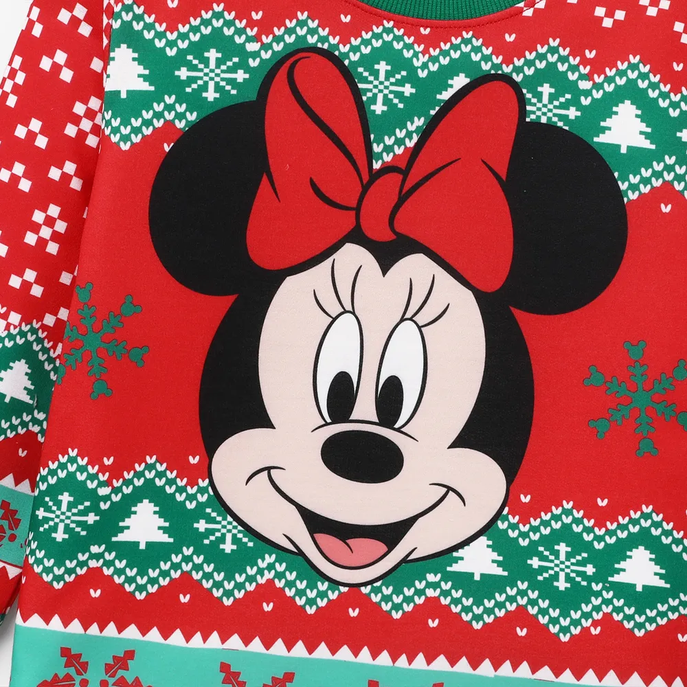 Disney Mickey and Friends Christmas Family Matching Character Print Long-sleeve Tops big image 10
