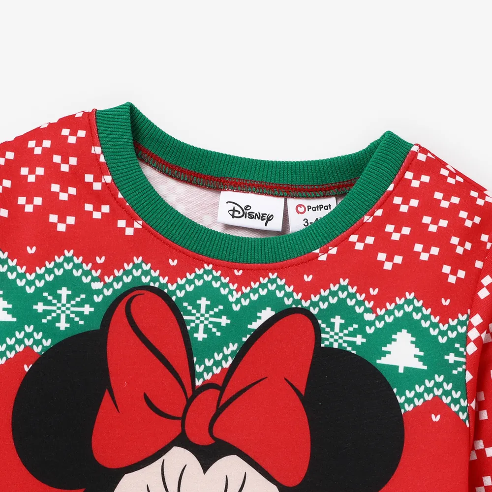 Disney Mickey and Friends Christmas Family Matching Character Print Long-sleeve Tops  big image 9