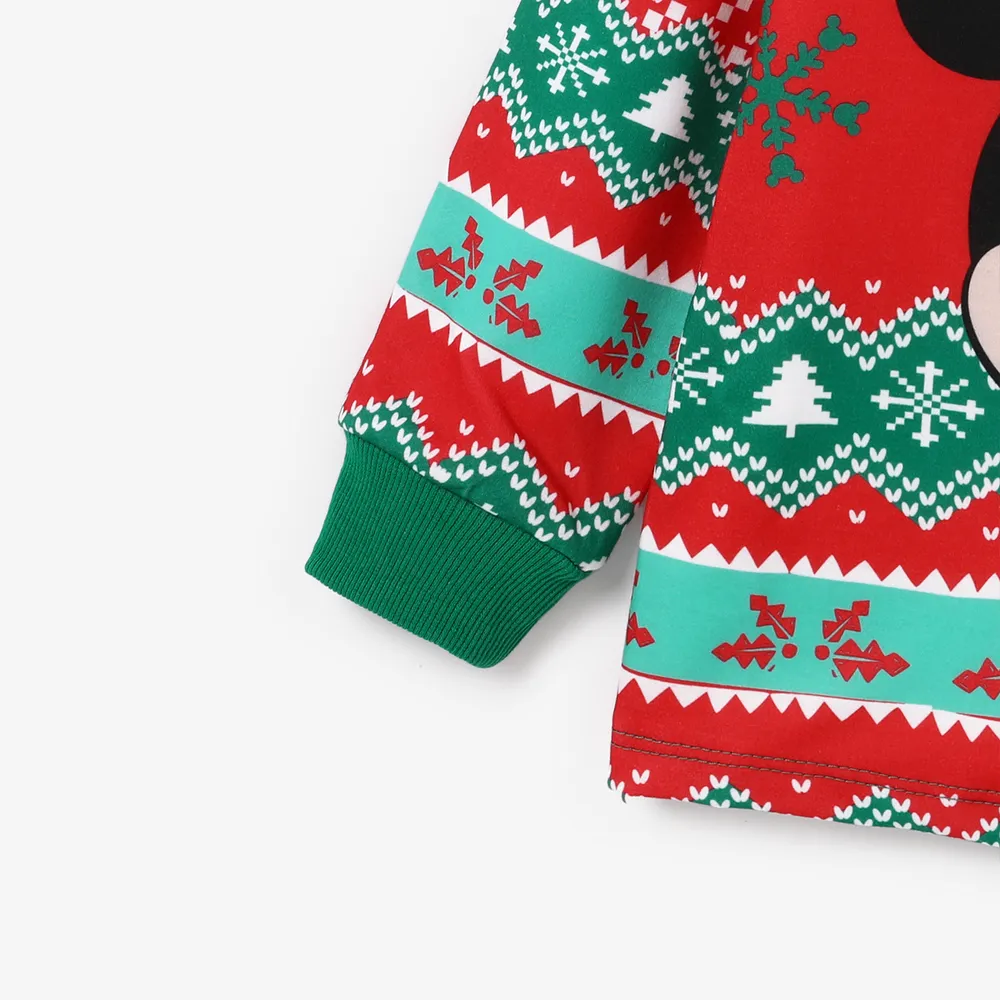 Disney Mickey and Friends Christmas Family Matching Character Print Long-sleeve Tops big image 4