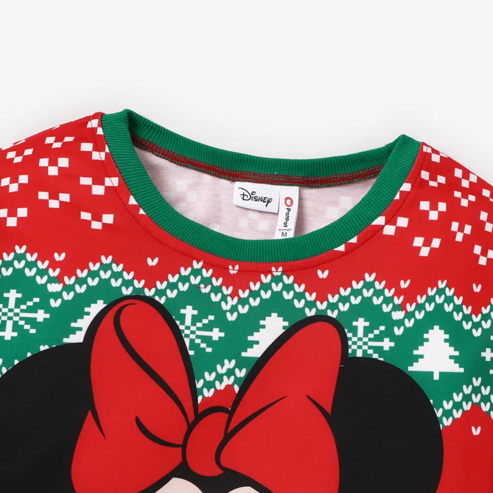 Disney Mickey and Friends Christmas Family Matching Character Print Long-sleeve Tops big image 13