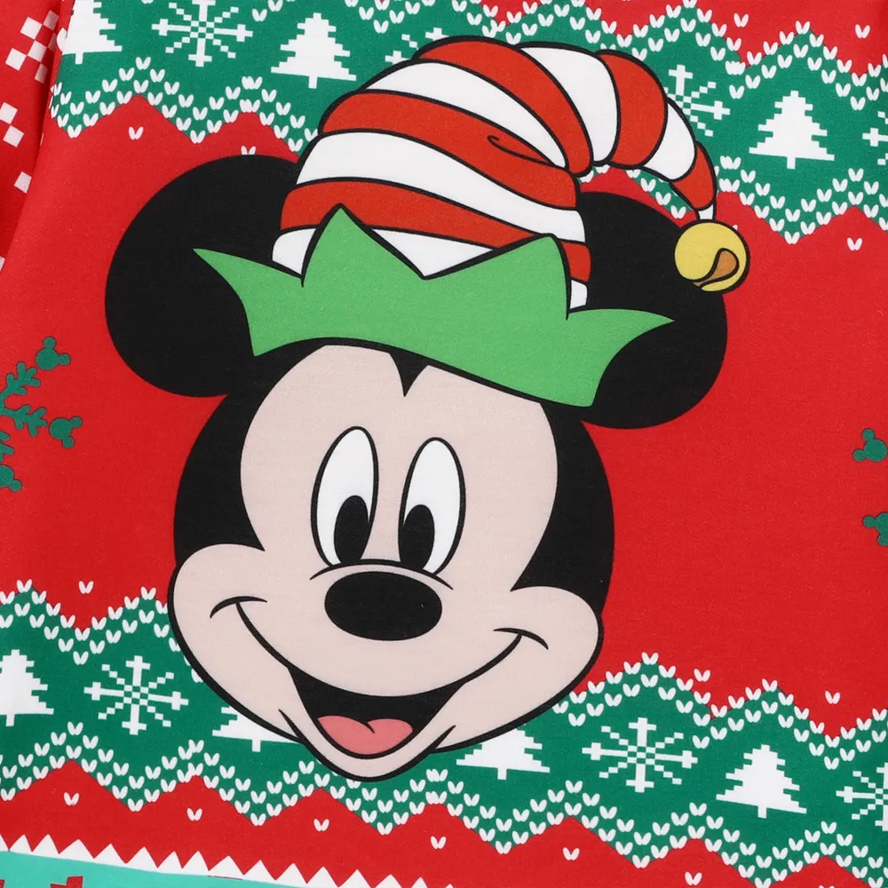Disney Mickey and Friends Christmas Family Matching Character Print Long-sleeve Tops big image 3