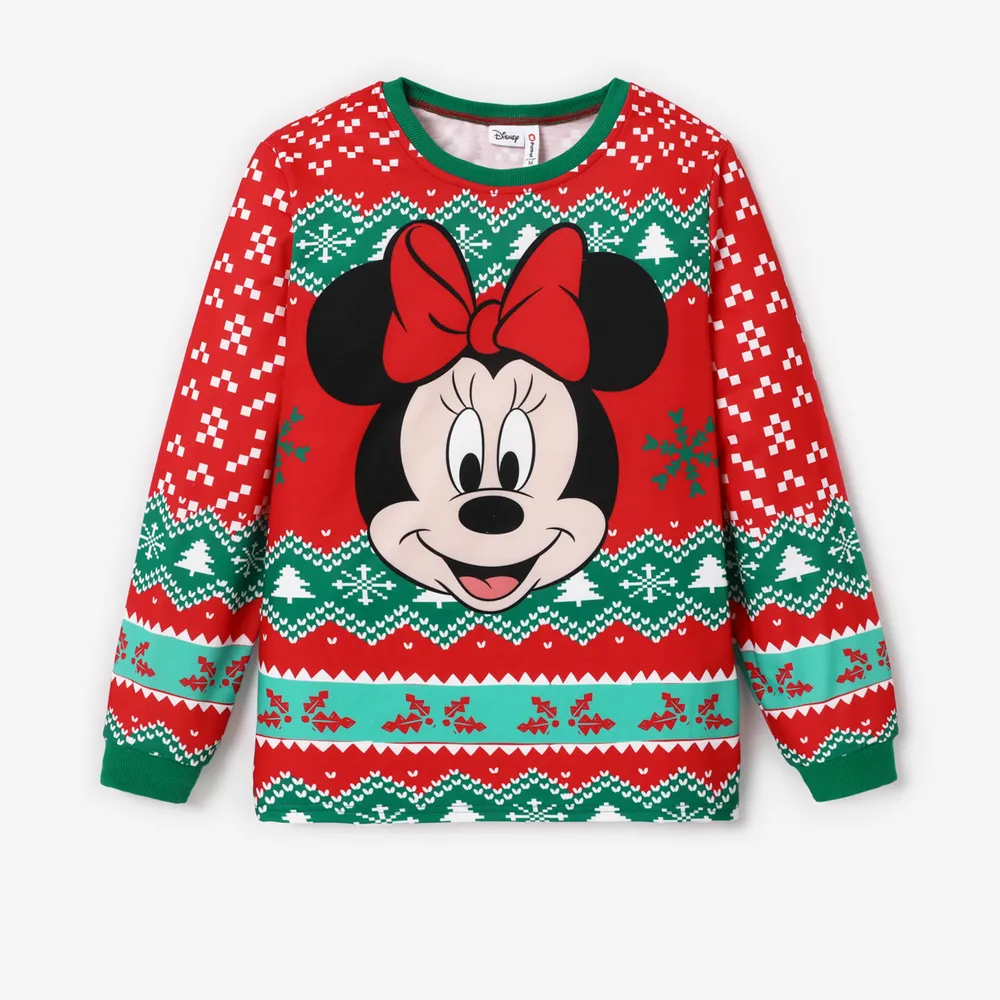 Disney Mickey and Friends Christmas Family Matching Character Print Long-sleeve Tops big image 16
