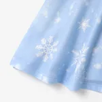 Disney Princess Toddler Girl Naia™ Character Print Long-sleeve Dress and Hooded Allover Snowflake Print Cloak Set  image 5