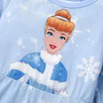Disney Princess Toddler Girl Naia™ Character Print Long-sleeve Dress and Hooded Allover Snowflake Print Cloak Set  image 4