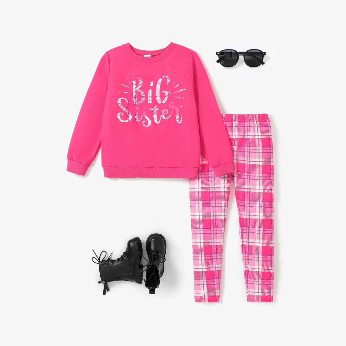 2PCS Kid Girl Avant-garde Letter Top/ Pants Set