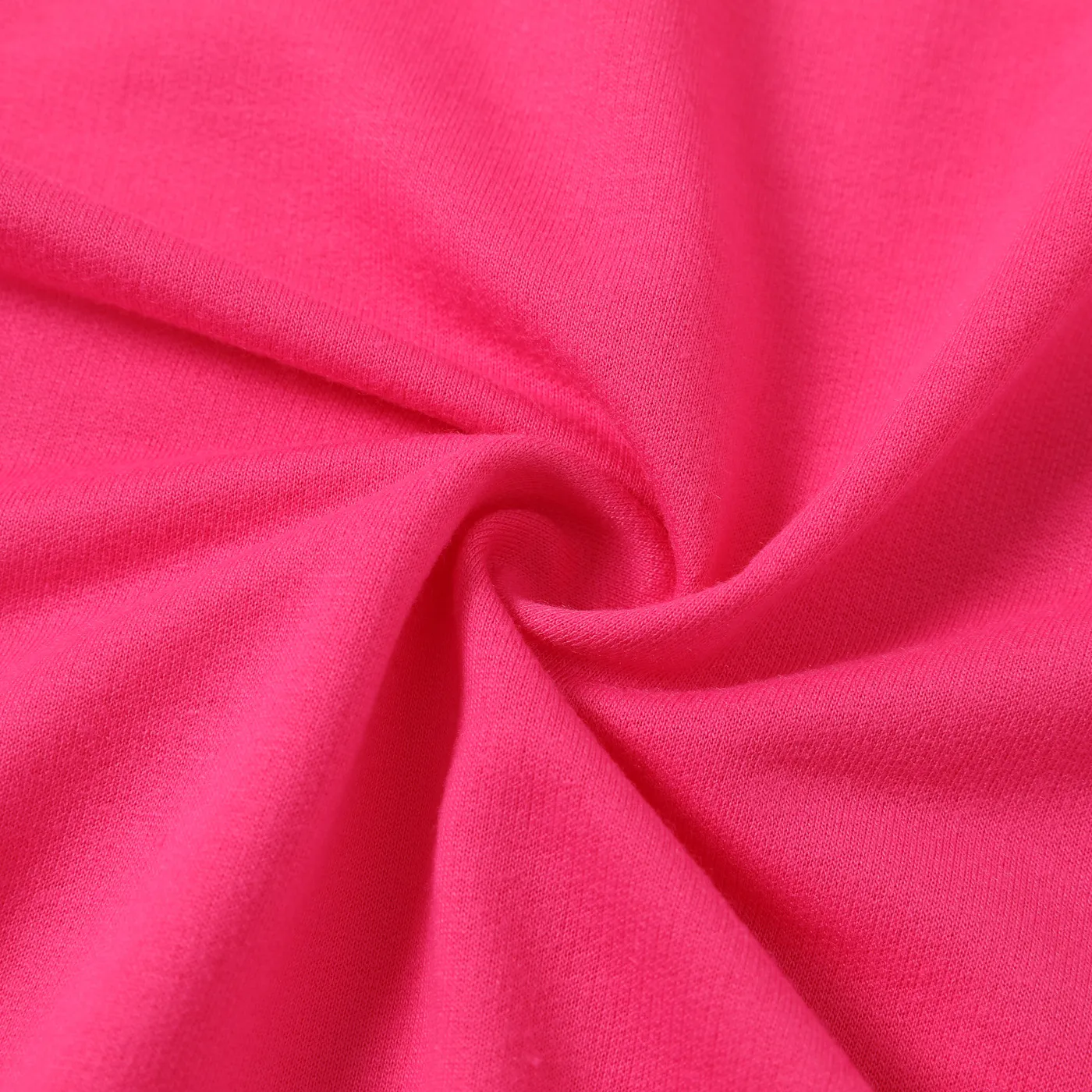 2PCS Kid Girl Avant-garde Letter Top/ Pants Set Hot Pink image 5