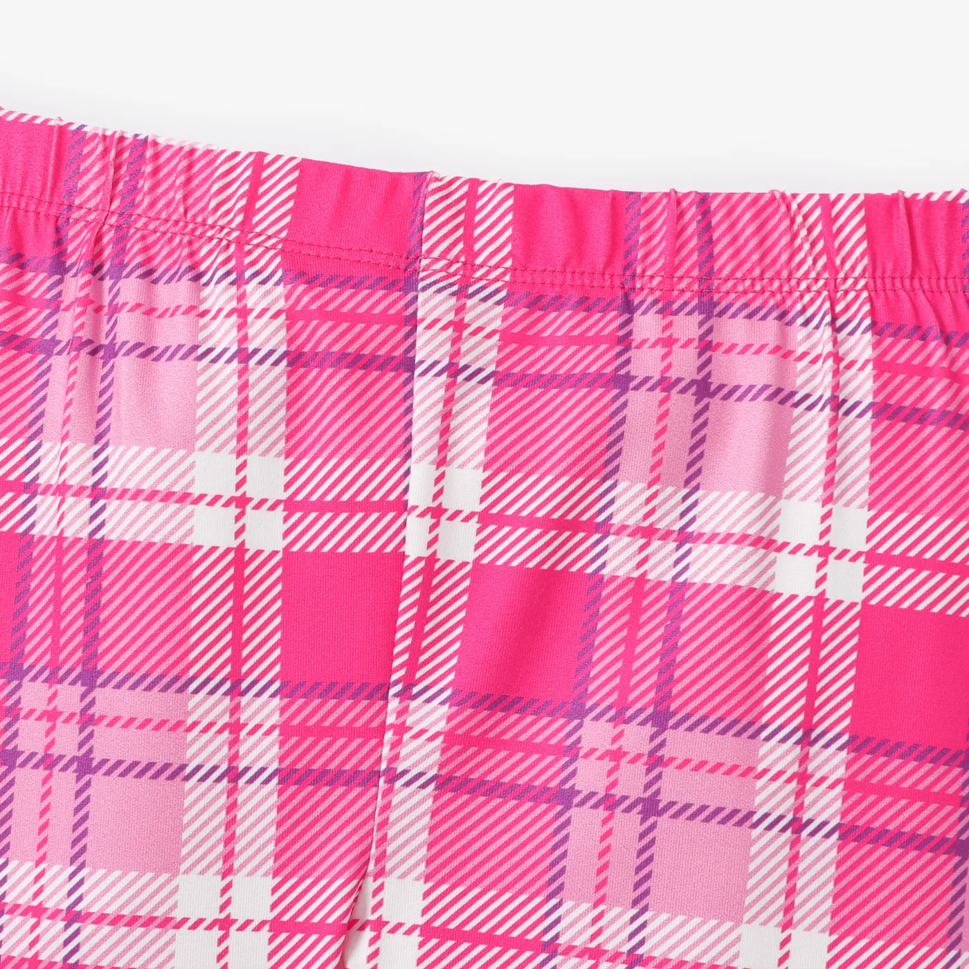 2PCS Kid Girl Avant-garde Letter Top/ Pants Set Hot Pink image 4