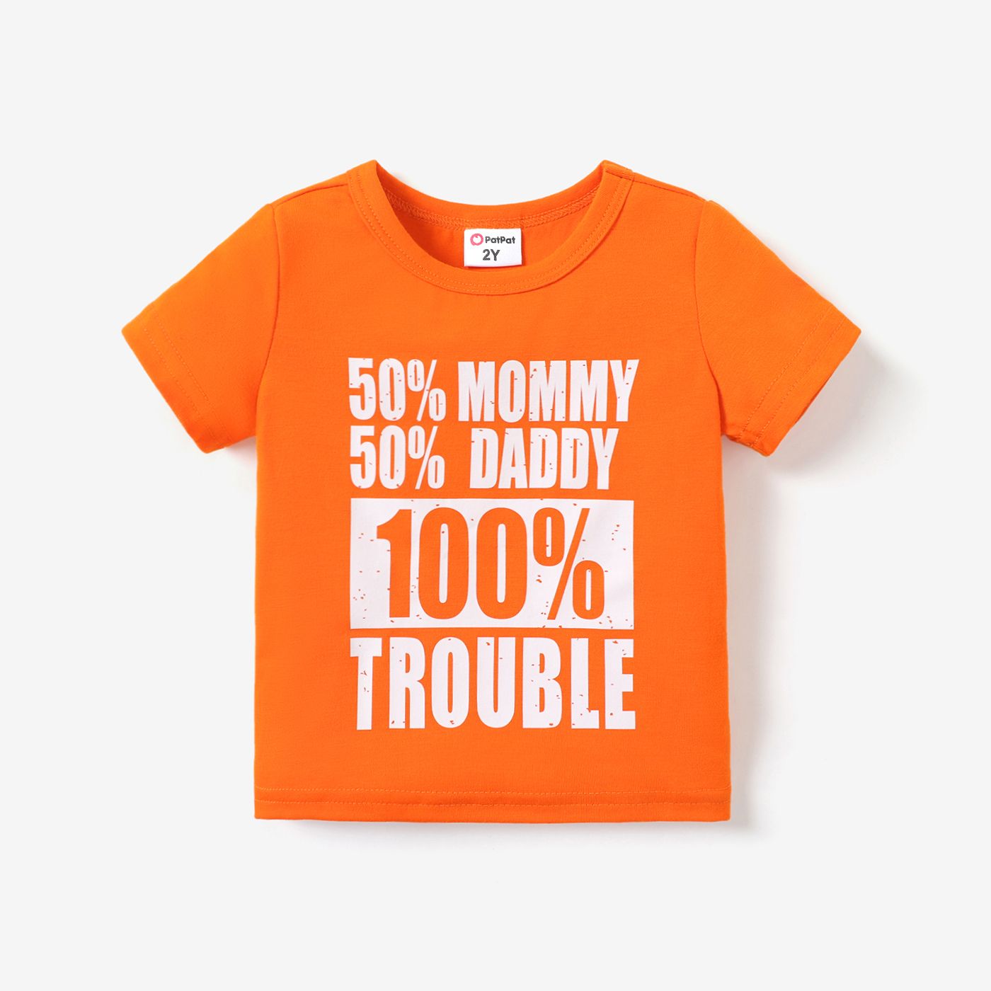 

Toddler Boy Letter Print Short-sleeve Cotton Tee