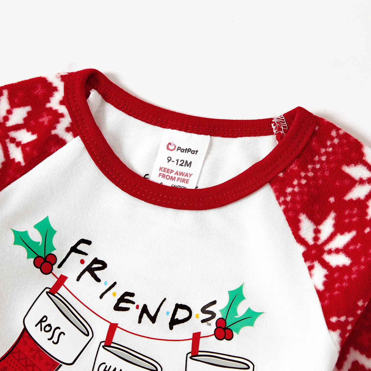 Friends Familien-Looks Langärmelig Familien-Outfits Pyjamas (Flame Resistant) rot big image 1