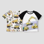 Toddler Boy Vehicle Print Colorblock Short-sleeve Tee  image 3