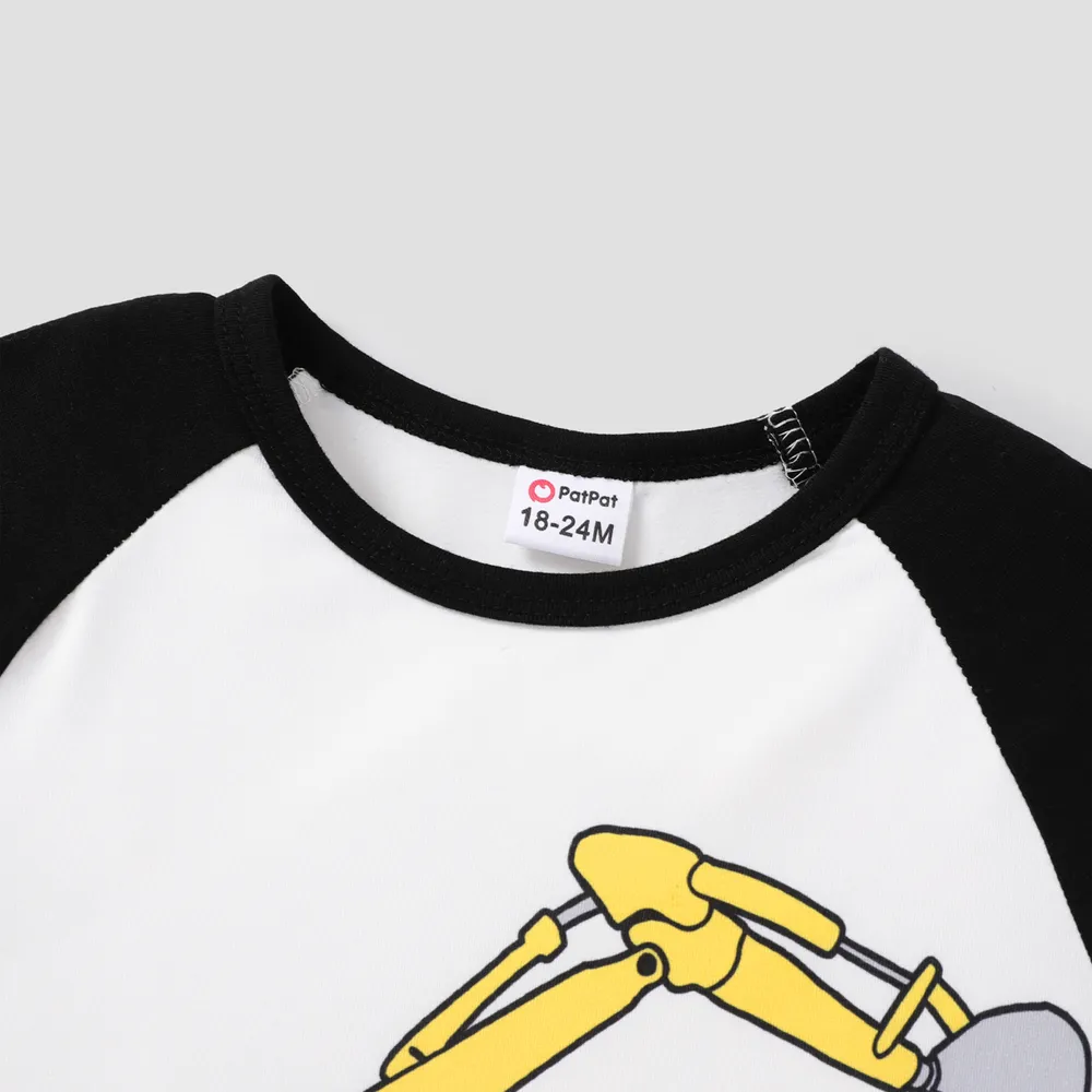 Criança Menino Costuras de tecido Infantil Manga curta T-shirts  big image 4