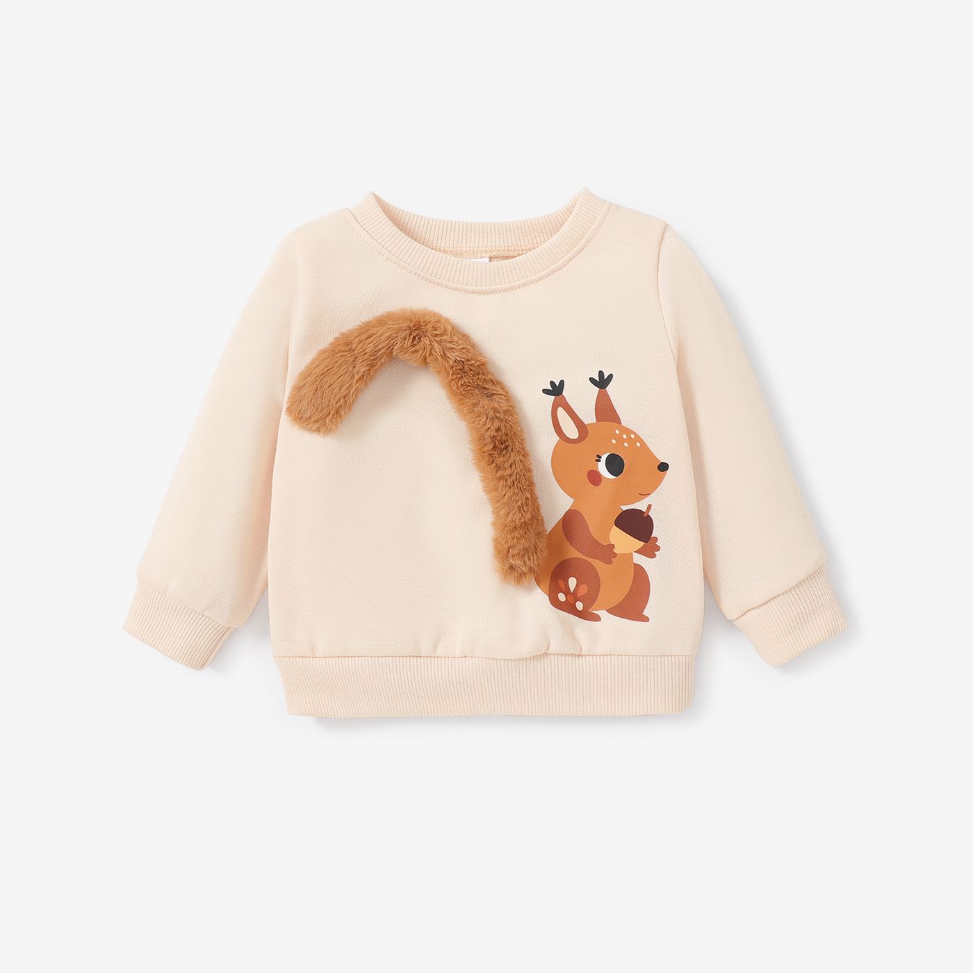 

Baby Girl Childlike Animal Pattern Pullover