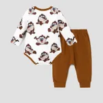 Looney Tunes Baby Boy/Girl Character Print Long-sleeve Bodysuit and Pant Sets  image 5