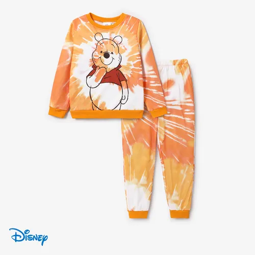 Disney Winnie the Pooh Kids Girl/Boy Tie Dye Long-sleeve Top and Pants Set