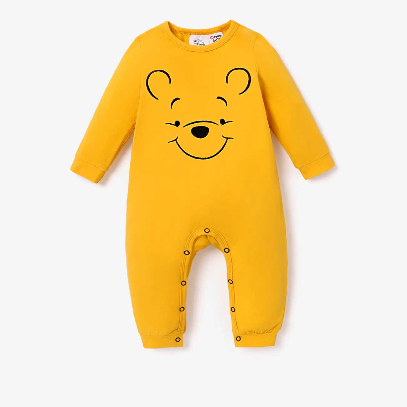 Disney Winnie the Pooh Siblings Cotton Classic Character Emoji Print Hooded Top  Yellow big image 1