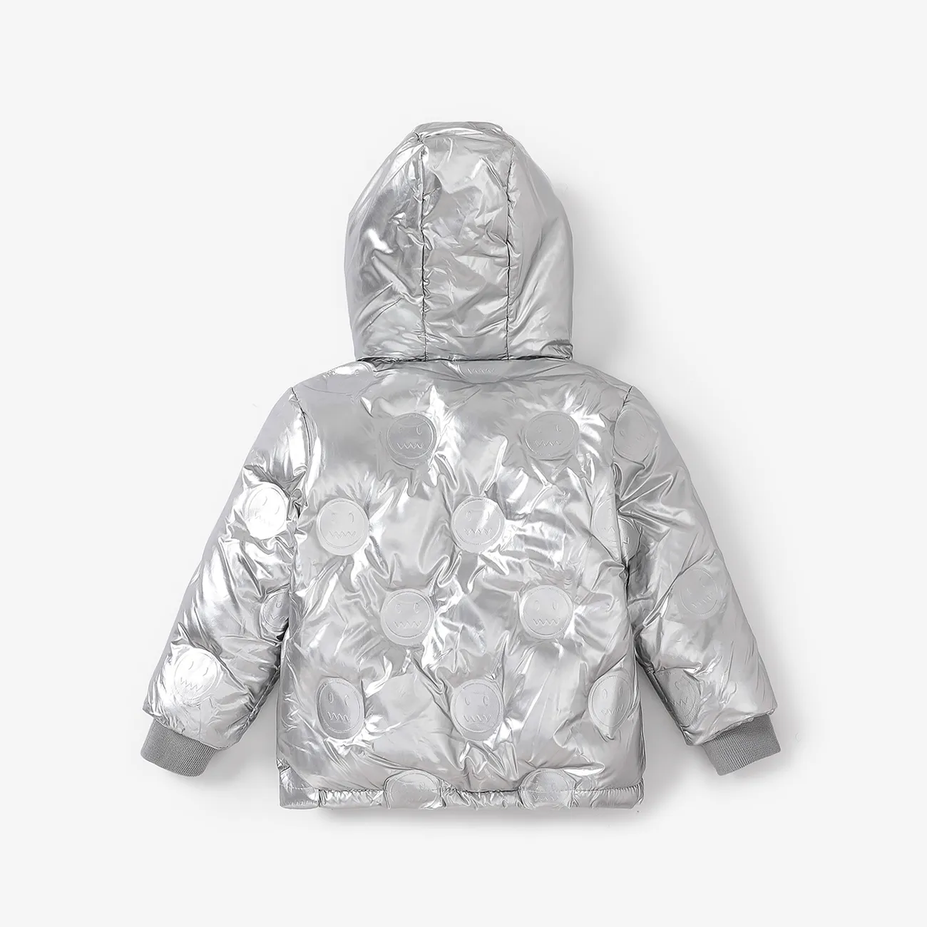  Kid Boy/Girl Childlike Hooded Coat Silver big image 1
