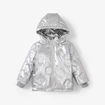  Kid Boy/Girl Childlike Hooded Coat Silver
