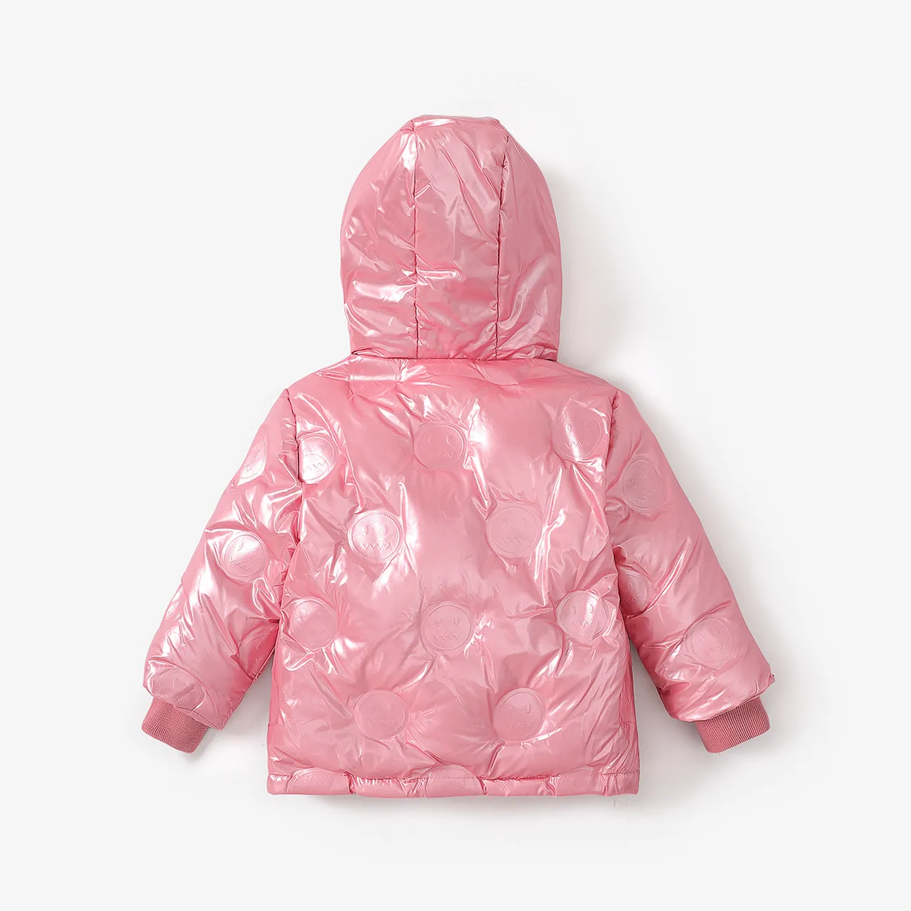  Kid Boy/Girl Childlike Hooded Coat Pink big image 1