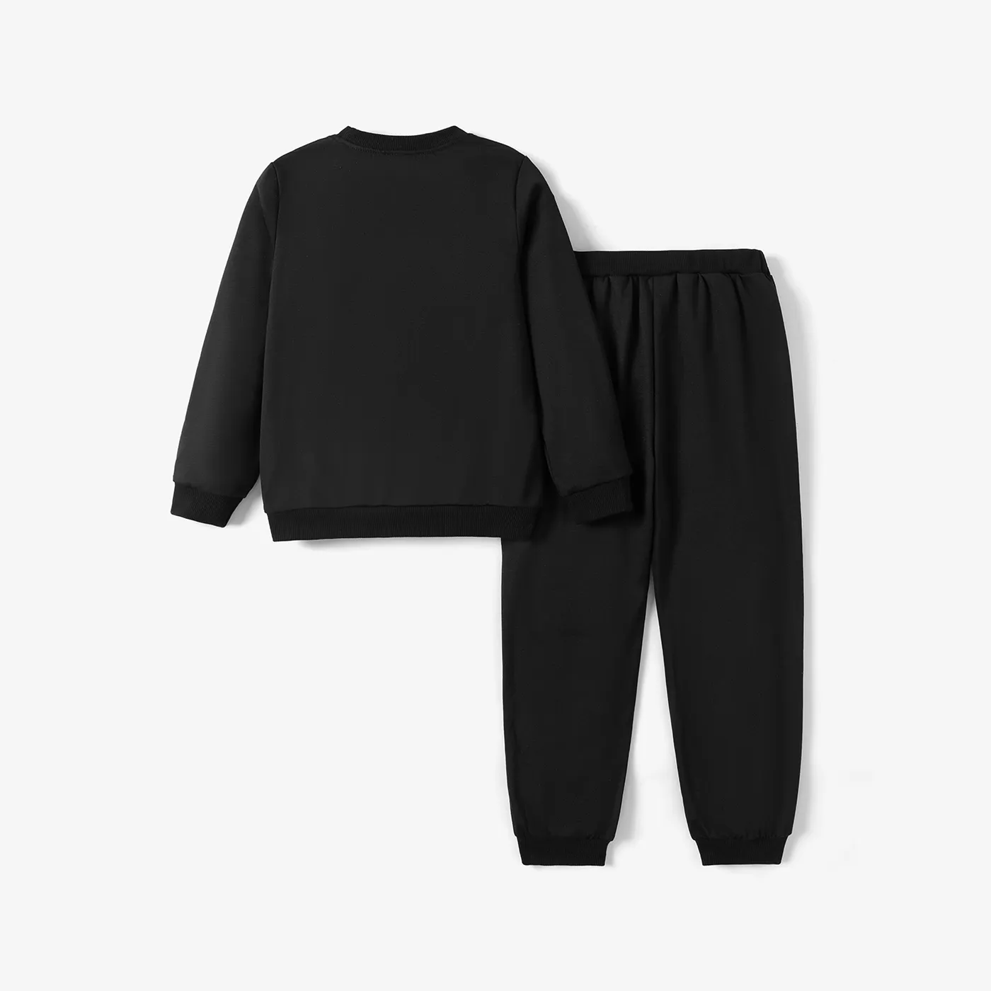 2pcs Kid Boy Fashionable Avant-garde Expression Pattern Set  image 4