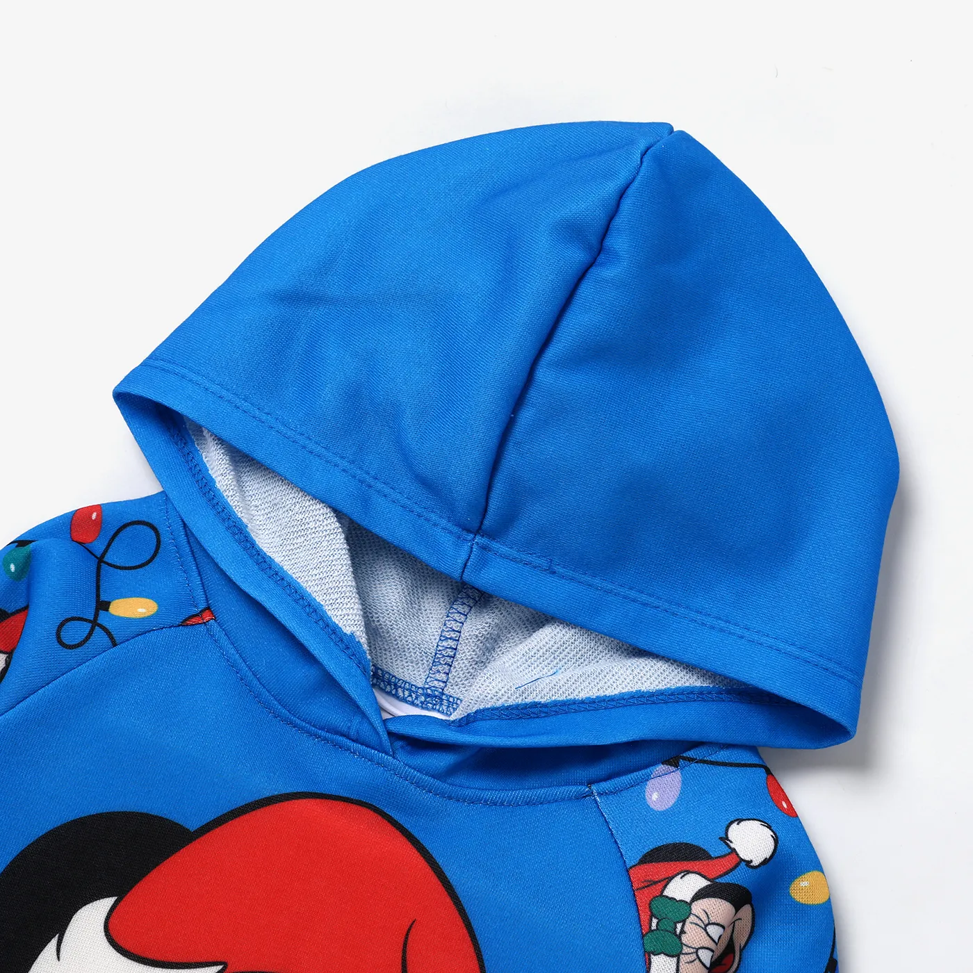 Disney Mickey and Friends Toddler Girl Christmas Character Print Hoodie and Allover Print Pants Set Blue image 5