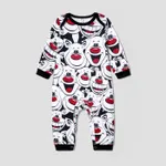 Christmas Family Matching Happy Reindeer All-over Print Long-sleeve Pajamas Sets(Flame resistant)  image 3