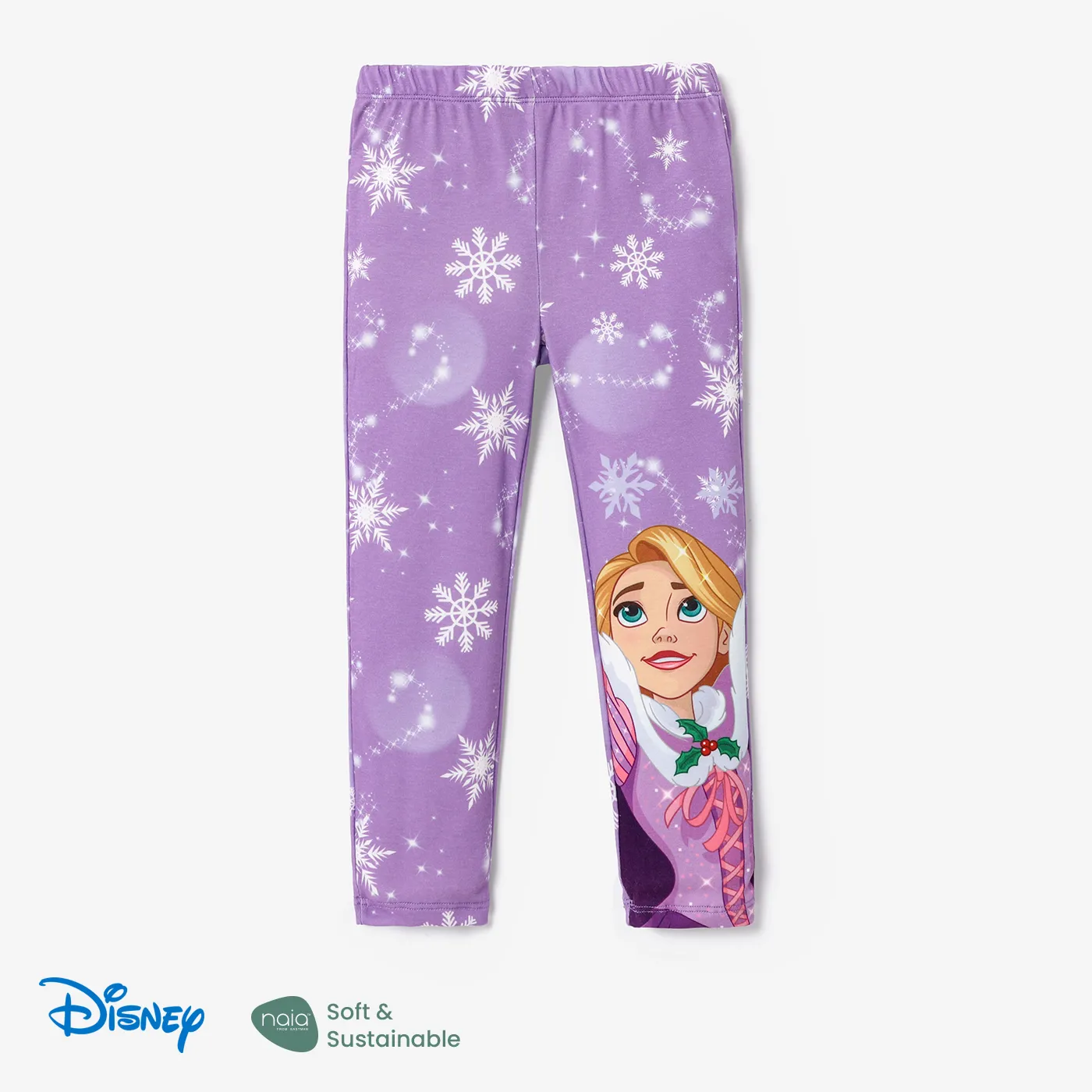 Disney Princess Toddler Girl Naia™ Character & Snowflake Print Leggings Purple