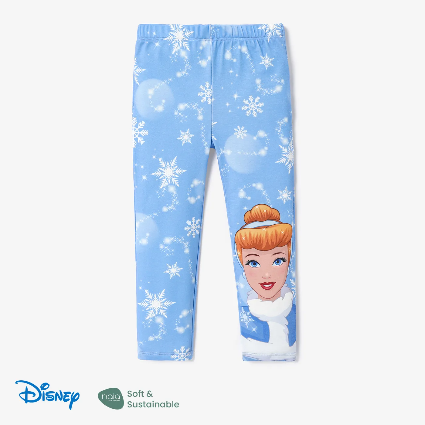 Disney Princess Toddler Girl Naia™ Character & Snowflake Print Leggings Blue