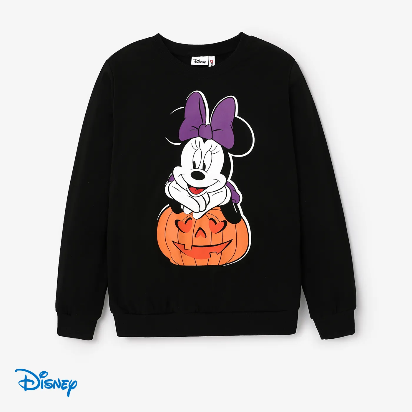 

Disney Mickey and Minnie Halloween Family Matching Character Pattern Crew Neck Top