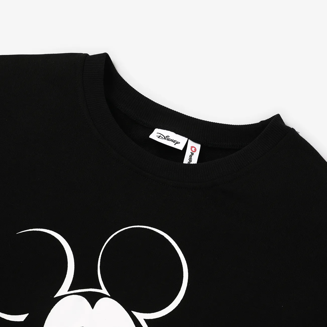 Disney Mickey and Minnie Halloween Family Matching Character Pattern Crew Neck Top  Black big image 1