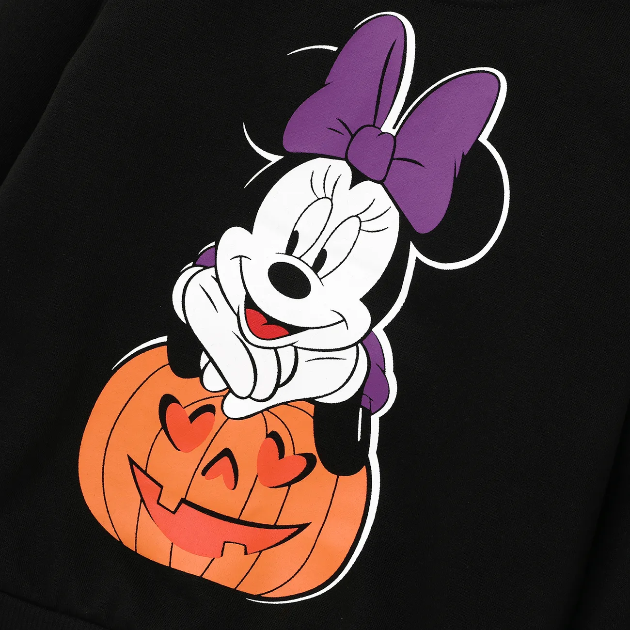 Disney Mickey and Friends Look Familial Halloween Manches longues Tenues de famille assorties Hauts Noir big image 1