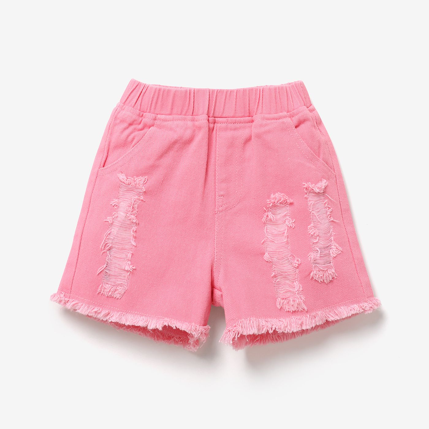 Toddler Girl Raw Hem Ripped Denim Shorts