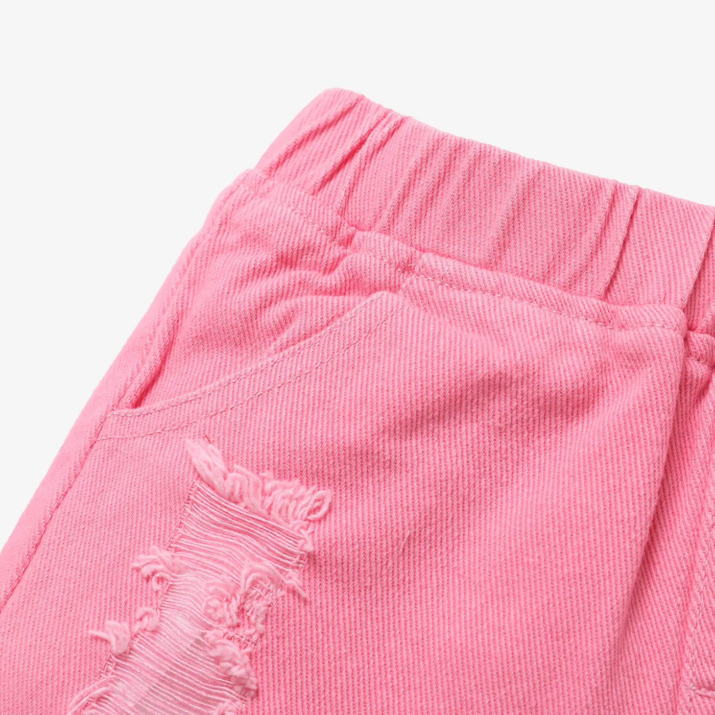 Toddler Girl Raw Hem Ripped Denim Shorts   image 4