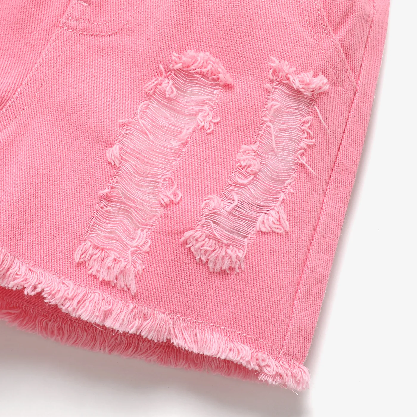 Toddler Girl Raw Hem Ripped Denim Shorts   image 3