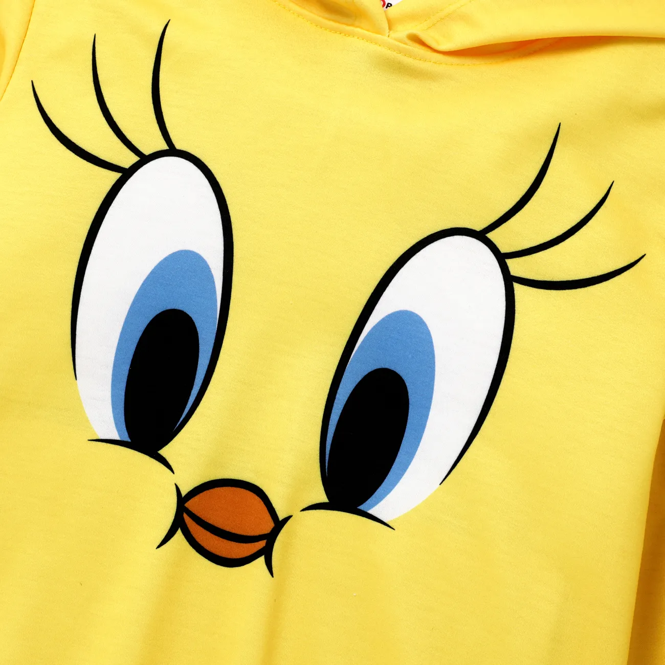 Looney Tunes Unisexe À capuche Enfantin Sweat-shirt Jaune big image 1