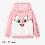 Looney Tunes Toddler/Kid Boys/Girls Character Print Long-sleeve Hooded Sweatshirt  Pink