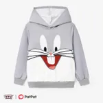Looney Tunes Toddler/Kid Boys/Girls Character Print Long-sleeve Hooded Sweatshirt  Grey