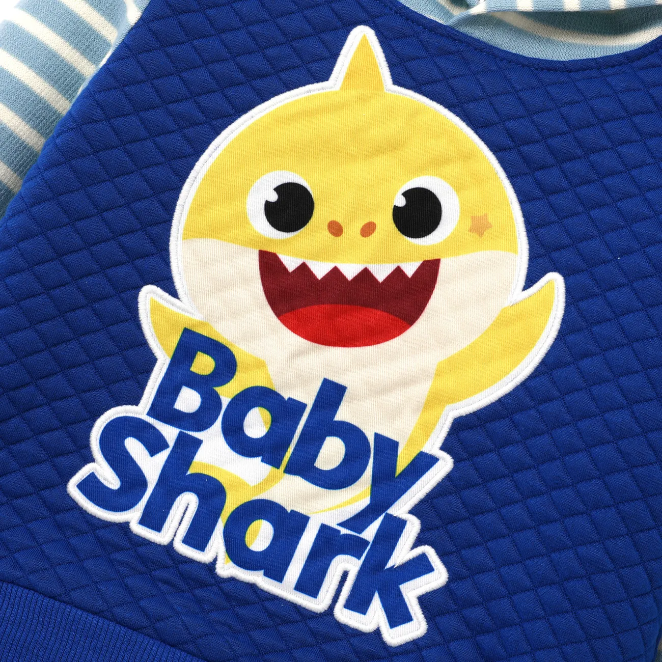 Baby Shark Niño pequeño Chico Con capucha Infantil conjuntos de sudadera Azul oscuro big image 1