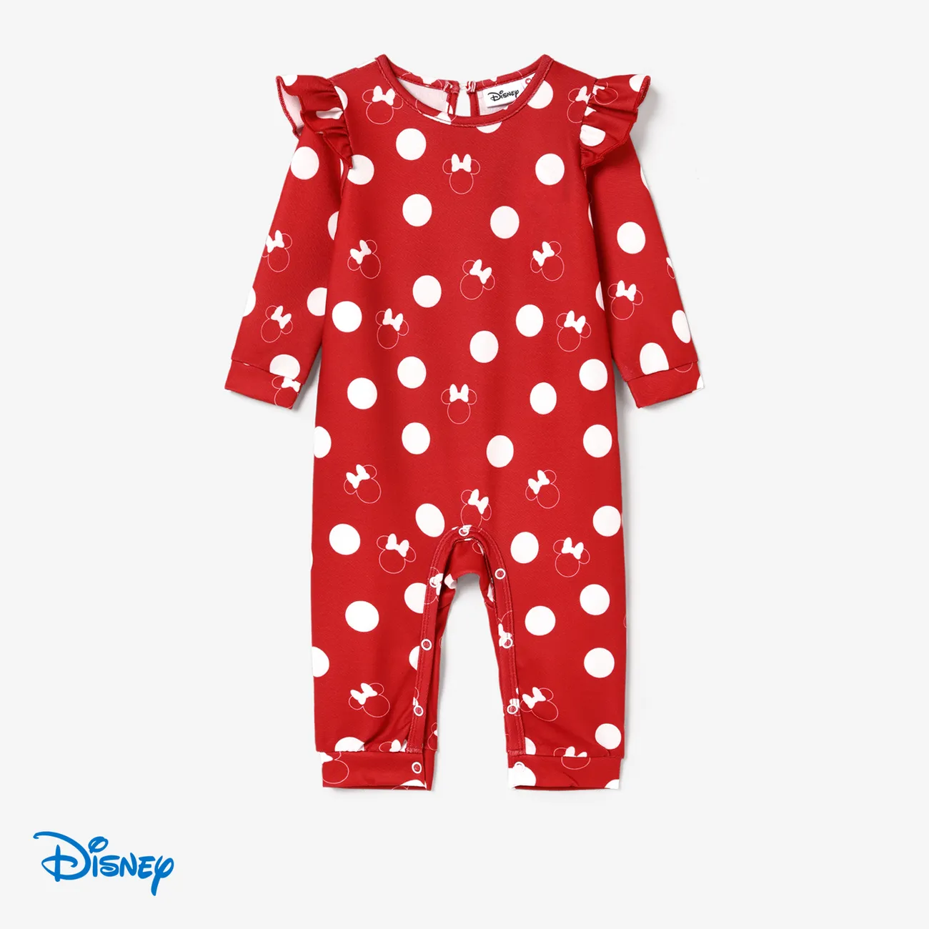 Disney Mickey and Friends Look Familial Manches longues Tenues de famille assorties Ensemble Rouge big image 1