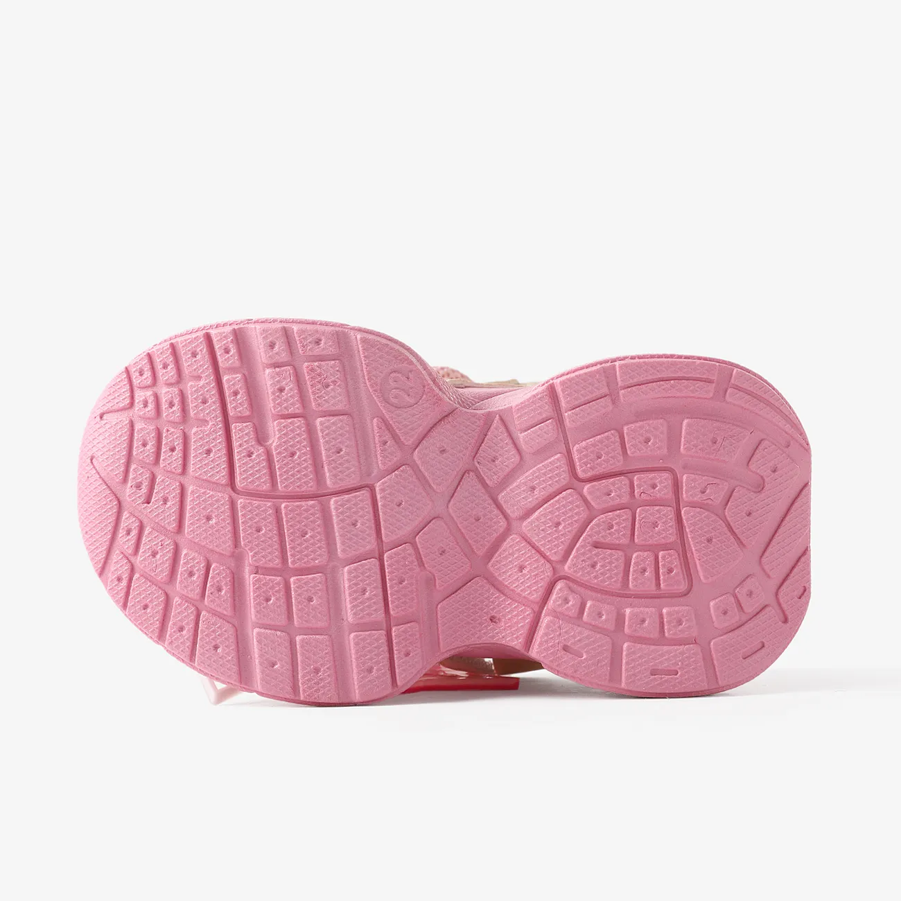 Toddler & Kids Trendy Stars Decor Double Shoelaces Velcro Sport Shoes Pink big image 1