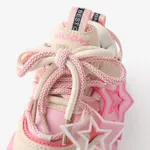 Toddler & Kids Trendy Stars Decor Double Shoelaces Velcro Sport Shoes  image 4
