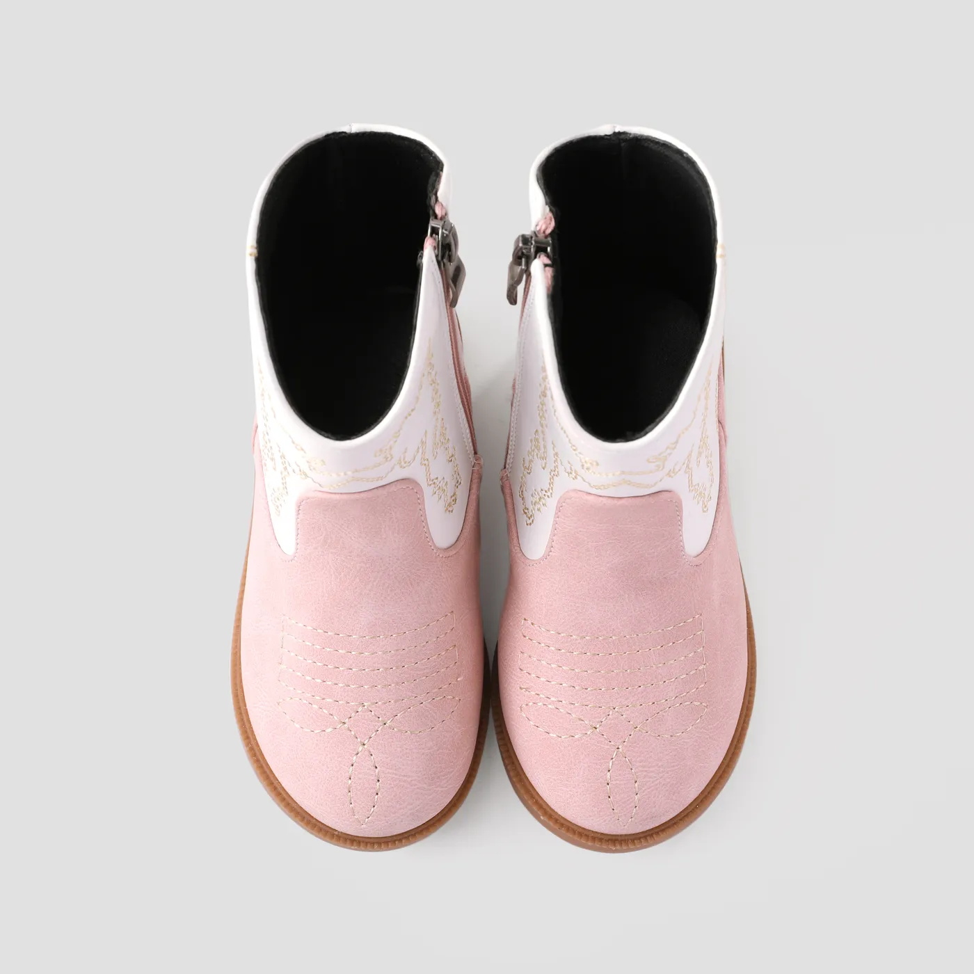 Toddler & Kids Pretty Embroidered Cowgirl Boots Pink image 3
