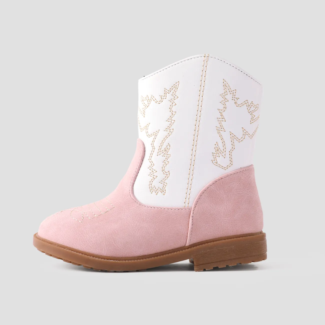 Toddler & Kids Pretty Embroidered Cowgirl Boots Pink image 2