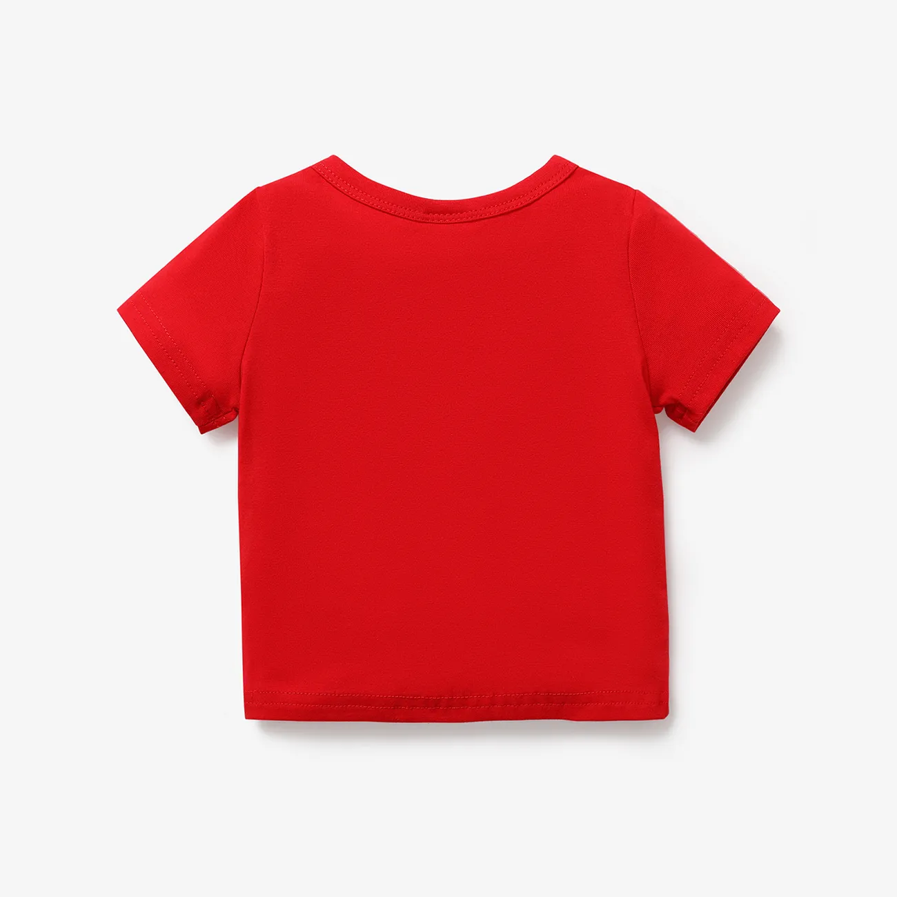 Fête des Pères Bébé Unisexe Décontracté Manches courtes T-Shirt Rouge big image 1