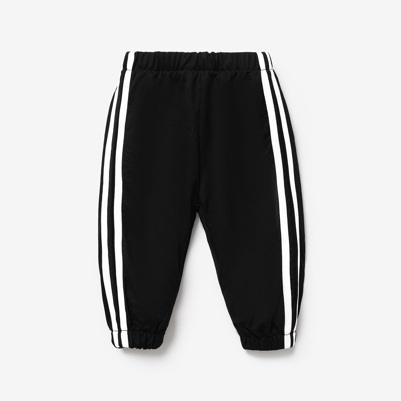 Baby Girl/Boy Striped Side Contrast Trim Pantalon Mince