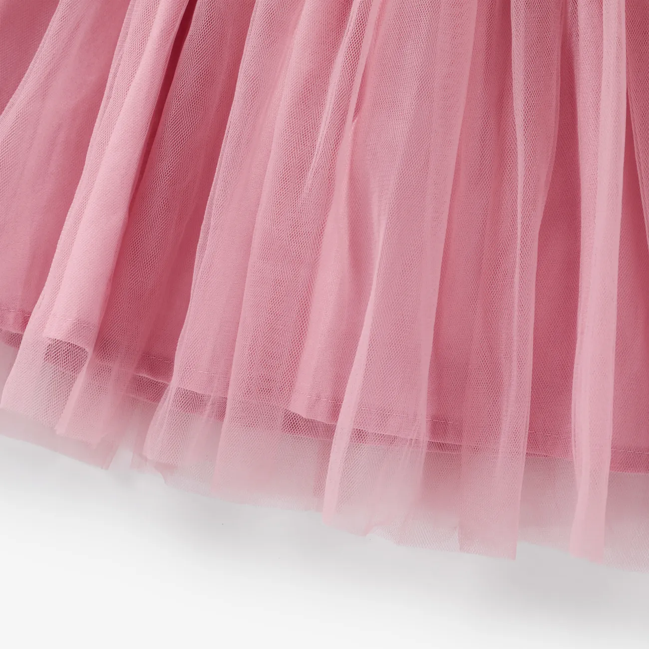 Bebê / Kid Girl Sweet Hyper-Tactile 3D Bow Print Dress Rosa big image 1